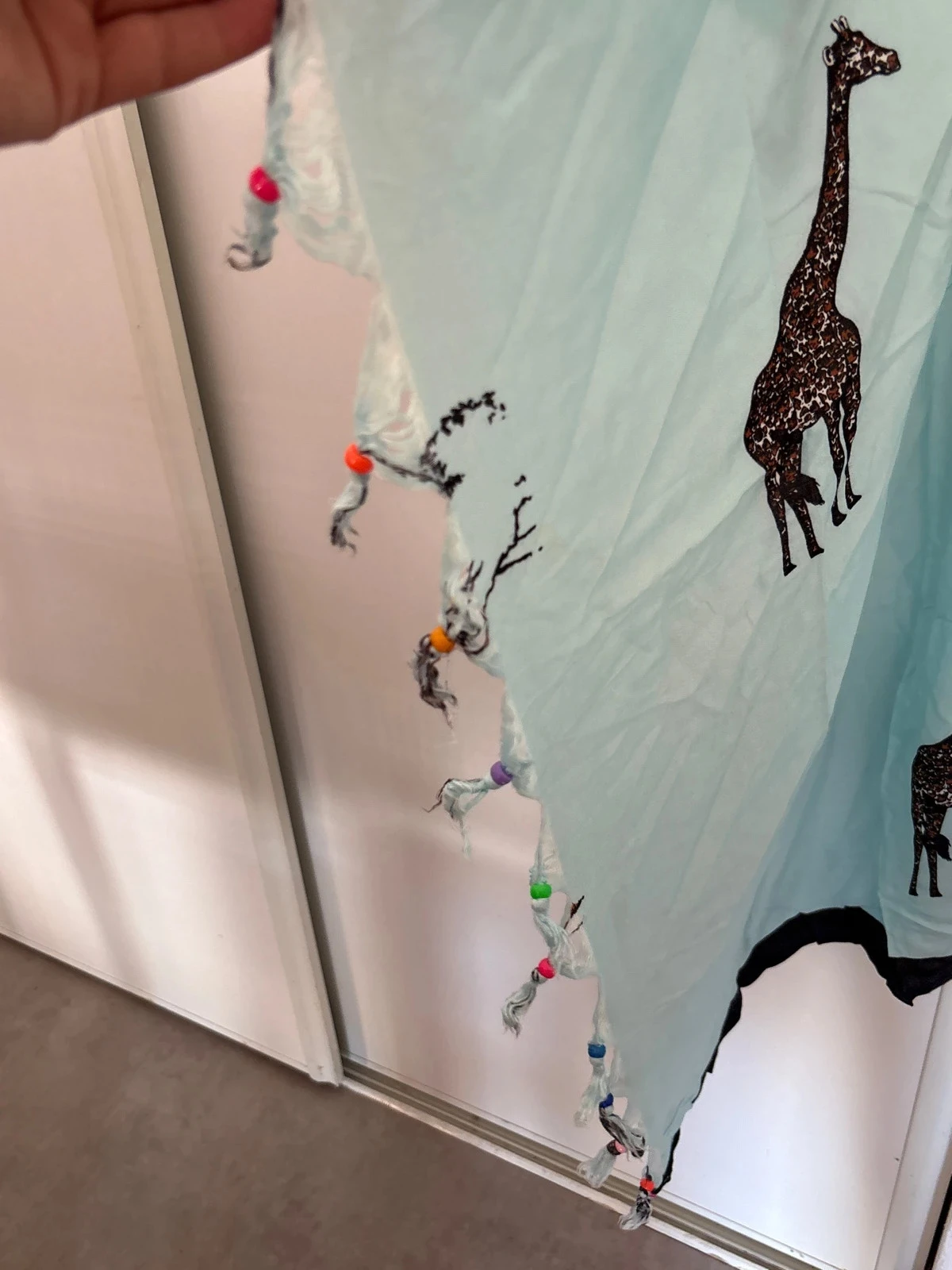 Pareo azul com estampa de girafa – photo 2